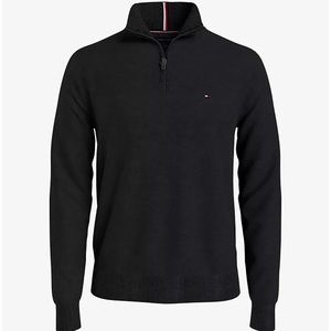TOMMY HILFIGER
SOLID QUARTER-ZIP SWEATER